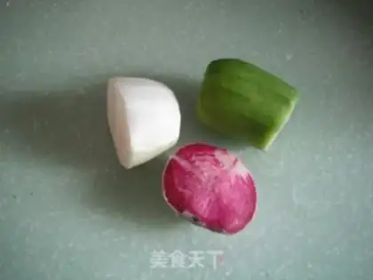 Make Three colored carrots step 0