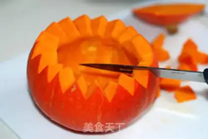 Make Curry pumpkin step 1