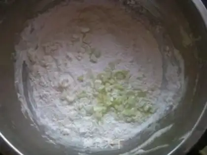 Make Black pepper onion pancakes step 2