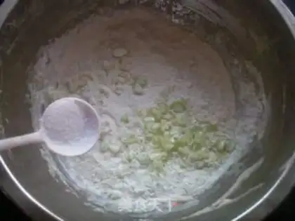 Make Black pepper onion pancakes step 3
