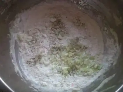 Make Black pepper onion pancakes step 4