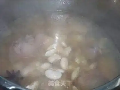 Make Bean hoof soup step 5