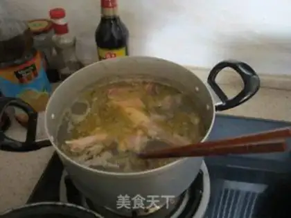 Make A rooster with mushrooms step 2