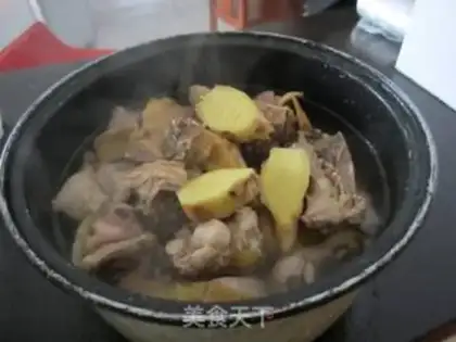 Make A rooster with mushrooms step 3