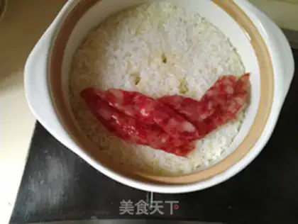 Make Sausage rice step 4