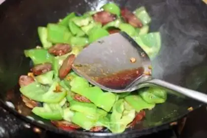 Make Pepper fried sausage step 6