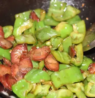 Make Pepper fried sausage step 7