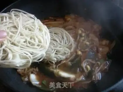 Make Korean Army hotpot step 16