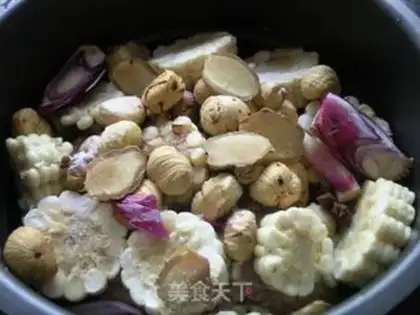 Make Corn plate chestnuts step 10