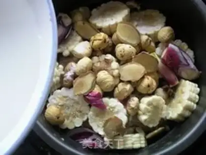 Make Corn plate chestnuts step 11