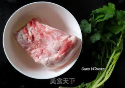 Make Garlic mud and white meat step 0