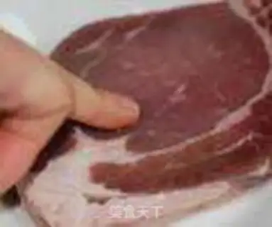 Make Black pepper, cold steak step 1