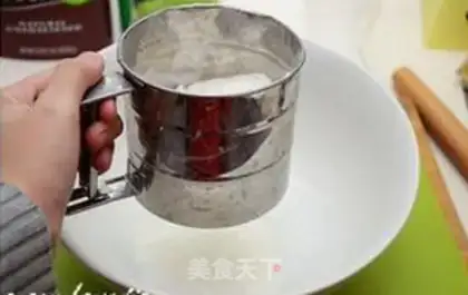 Make Panda cookies step 1