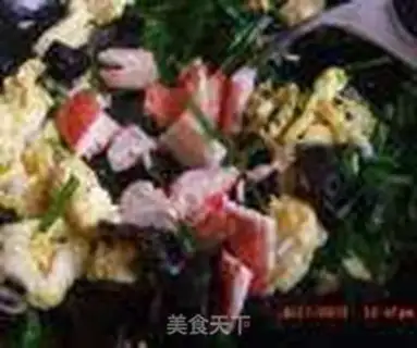 Make Crab fried eggs step 8