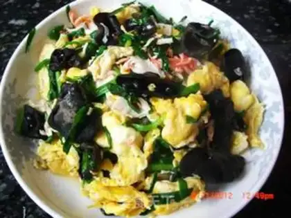 Make Crab fried eggs step 9