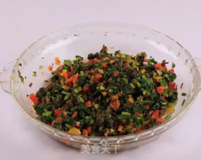 Make A five-colour vegetable tower step 10