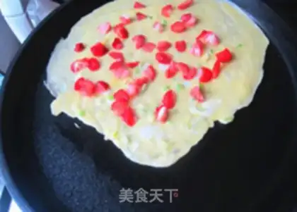 Make Strawberry omelet step 6