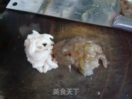 Make Shrimp tofu step 1