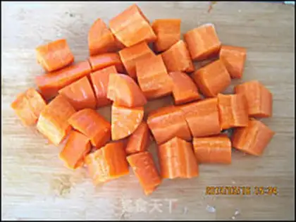Make Five flowers and carrots step 1