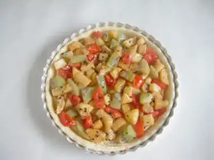 Make Milk and fruit pizza step 16