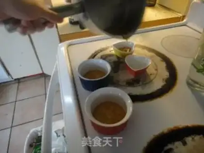 Make Caramel latte pudding step 7