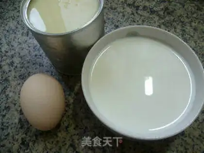 Make A milked eggcake step 1