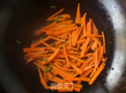 Make Carrot, tofu dry step 1