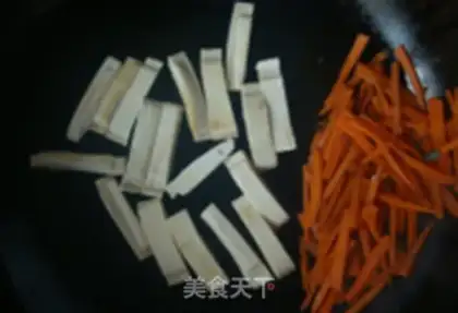 Make Carrot, tofu dry step 2