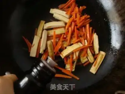 Make Carrot, tofu dry step 3