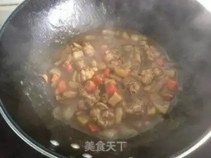 Make Potato curry chicken step 3