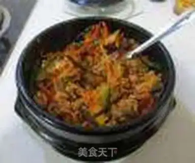 Make Rock pan rice step 5