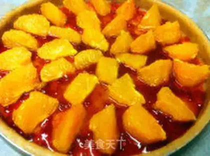 Make The citrus fruit tower step 2