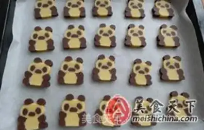 Make Panda cookies step 19