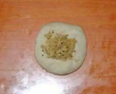 Make Meat pine buns step 7