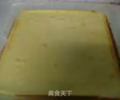 Make Orange cake roll step 6