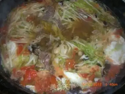 Make Breakfast beef noodles step 11