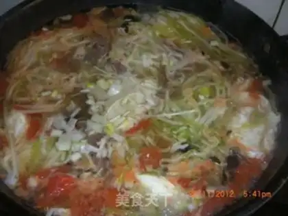 Make Breakfast beef noodles step 12