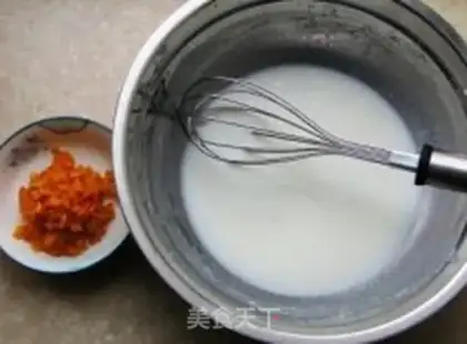 Make The orange twilight cake step 1