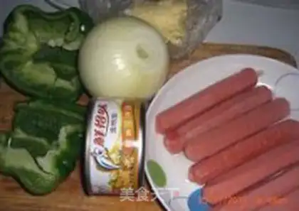 Make A tuna pizza step 1