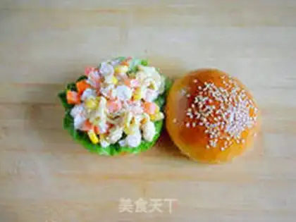 Make Shrimp salad burger step 6