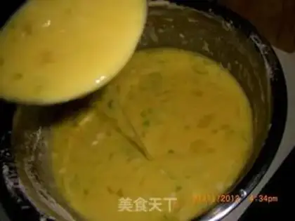 Make Breakfast eggcake step 4