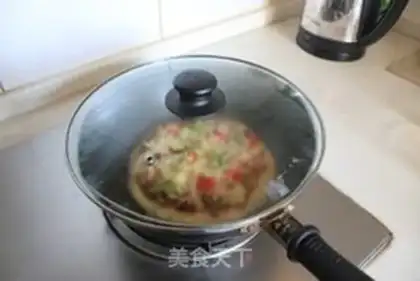 Make A bacon pizza with pasta step 30