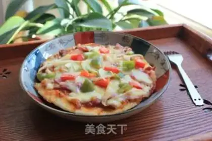 Make A bacon pizza with pasta step 31