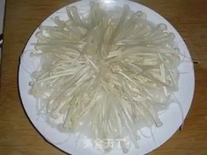 Make Gold needle fan steamed shrimp step 5