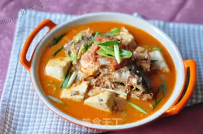 Make Salmon tofu soup step 18