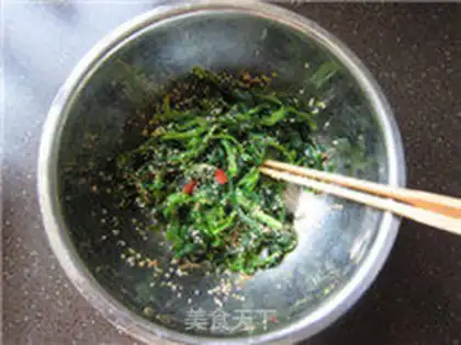 Make Sesame spinach step 11