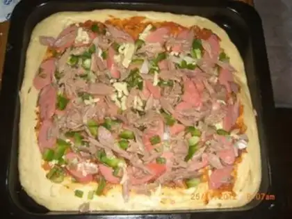 Make Sausage pizza step 7