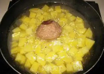 Make Meatball and potatoes step 5