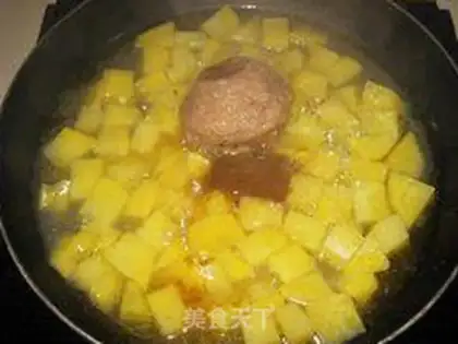 Make Meatball and potatoes step 6