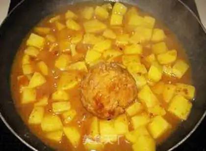 Make Meatball and potatoes step 7